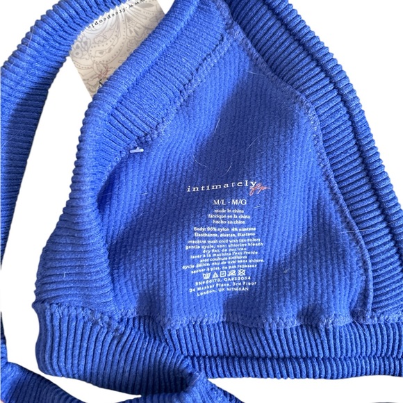 Free People All day ribbed triangle bralette sz M-L NWT - Picture 5 of 5